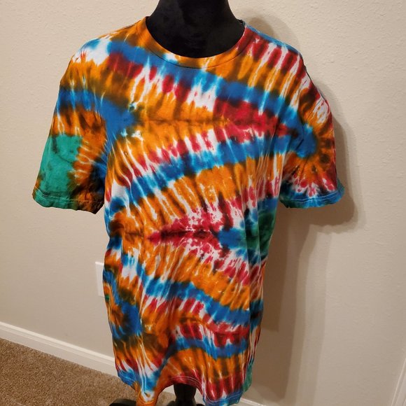 Tie Dye boho bohemia style unisex size L. 100% soft cotton. - Picture 5 of 10